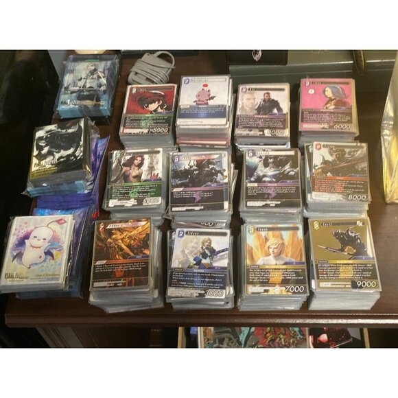 Final Fantasy TCG 1300+ Trading Card Lot - C/S/R/H/L/PM & 100s of Themed Sleeves - Picture 5 of 8
